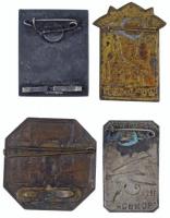 Jugoszlávia 4db különféle Sokol mozgalmi jelvény tétel Szabadka, Hódság, Zombor valamint Skopje. T:2...