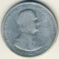 1930. 5P Ag "Horthy jobbra" T:3