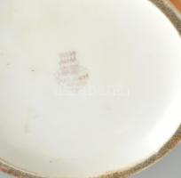 Zsolnay váza. Op-art szerű díszítéssel. Kézzel festett, jelzett, kis kopással az aranyozáson. 27 cm