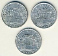 Ausztria 1925-26. 1Sch Ag (3x) T:2/3,3 ph.