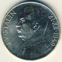 Csehszlovákia 1949. 100K Ag "Sztálin-70. születésnap" T:2/2+