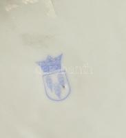 Schielholz porcelán áttört, lábas kínáló. Kézzel festett, jelzett, kopásokkal. d: 19 cm