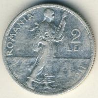 Románia 1911. 2L Ag T:3