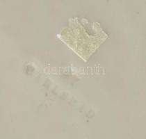 Carlsbad jelzett porcleán süteményes készlet 4 tányérral. Kézzel festett, jelzett, tálon javítás. ha...