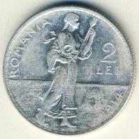 Románia 1914. 2L Ag T:3