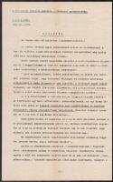 1933 Bp., M. Kir. Honvéd Ludovika Akadémia I. főcsoport parancsnokság által írt körlevél tandíjakkal kapcsolatban