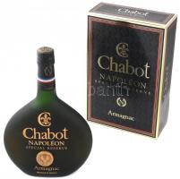 cca 1990 Chabot Napoléon special reserve Armagnac, 40%, 0,7 l, bontatlan palack, eredeti karton dobozában