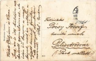 1914 Losonc, Lucenec; az Állami tanítóképző intézet 1914-ben végzett növendékei és tanárai, tabló / ...