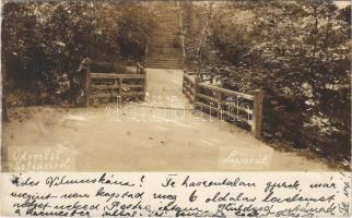 1899 Szliács, Sliac; Lépcső út / road. photo (EK)