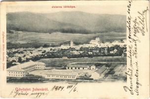 1904 Jolsva, Jelsava; látkép, laktanya. Hoffmann Miksa kiadása / general view, K.u.K. military barra...