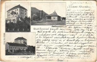1899 Zsarnóca, Zarnovica; Kincstári kastély (Dóczy várkastély) / castle (r)
