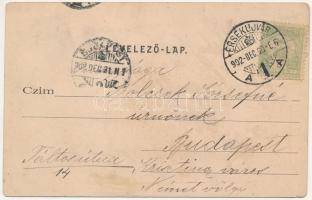 1902 Érsekújvár, Nové Zámky; M. kir. honvéd huszárlaktanya, huszárok gyakorlata. Conlegner és Fia ki...