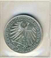 NSZK 1966. 5M Ag "Leibniz" T:BU Vákumcsomagolásban!