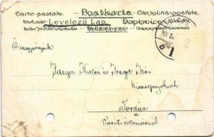 1900 Az ördög vigye a látképes levelezőlapokat! / Krampus. litho (lyukasztott / punched holes)