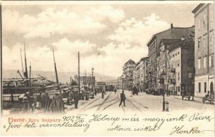 1902 Fiume, Rijeka; Riva Szapáry / quay