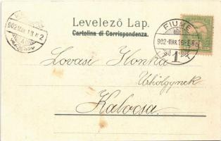 1902 Fiume, Rijeka; Riva Szapáry / quay