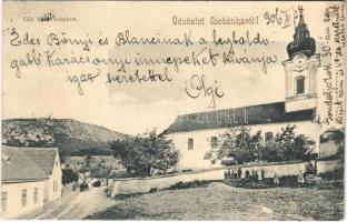1906 Csobánka, Görögkeleti templom, utca (EB)