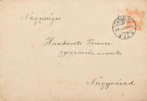 cca 1890-1915 Nagyváradi estélyi meghívók helyi gyógyszerész részére Rimler Károly polgármester, gr ...