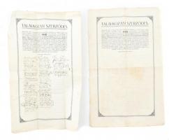 1920 Nagyvárad Felső kereskedelmi Iskola találkozási szerződés egy aláírt és egy kitöltetlen példány
