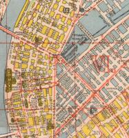 cca 1930 Budapest térkép szép állapotban 90x65 cm