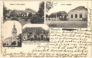 1904 Csokonya (Csokonyavisonta), Református egyház temploma, grófi park és kastély, Löwy Márkus fiai üzlete, Pittner vendéglő. Kozáry Ede kiadása