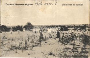 1913 Szigetmonostor, Monostor-Sziget; Dunahomok és napfürdő