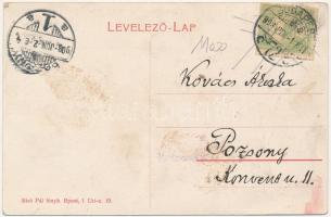 1908 Budapest VII. Petanovits József Hotel Metropol szálloda és kávéház, belső. Rákóczi út 58