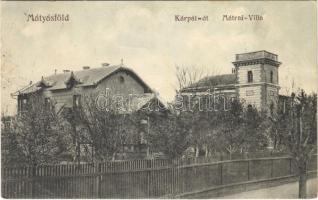 1913 Budapest XVI. Mátyásföld, Kárpát út, Mátrai villa. Varga Sándor kiadása