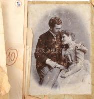 cca 1870-1910 betléri gróf Dénes család fotó és irat hagyatéka. A család tagjait és ismerősöket ábrá...
