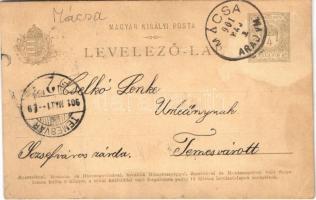 1901 Mácsa, Macea; Gróf Károlyi Gyula kastély / castle. photo (EK)