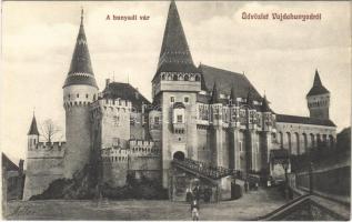 Vajdahunyad, Hunedoara; Hunyadi vár és híd. Adler fényirda 65 a. 1910. / castle, bridge