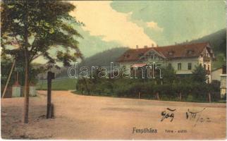 1909 Fenyőháza, Lubochna; Tátra szálló, Bazár tábla / hotel