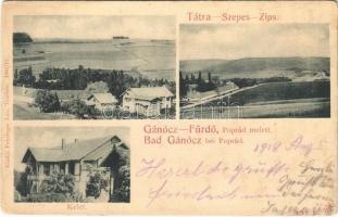 1918 Gánóc-gyógyfürdő, Kúpele Gánovce, Gansdorf; Tátra-Szepes, Poprád mellett, Kelet villa. Feitzinger Ede 1902/12. / villa (EK)