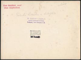 cca 1930 Torockó, háttérben a Székelykő, Daday László pecséttel jelzett fotója, feliratozva, 24×18 c...