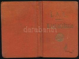 1932 Internationale Artisten-Loge fényképes tagsági igazolvány