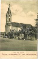 Temeshidegkút, Hidegkút, Sabran-Guttenbrunn, Zabrani; Római katolikus templom. Zeitler Lajos kiadása / church