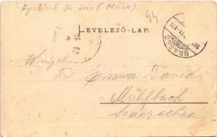 1903 Nagyapold, Grosspold; Ördög-vasúti híd a Cigány-árok felett, gőzmozdony. A. Glatz / Teufelsbrüc...