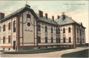 1913 Lugos, Lugoj; Megyei szegényház. Auspitz Adolf kiadása / county poorhouse (szakadások / tears)