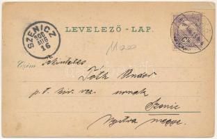 1900 Léva, Levice; főgimnázium, várrom. Schwidernoch Károly 2889. / grammar school, castle ruins. Ar...