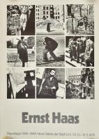 1975 Ernst Haas, Reportagen 1945-1949, plakát, gyűrődésekkel, kis szakadással, cellukszos ragasztás nyomával, 60,5×43 cm