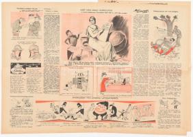 1953 Ludas Matyi IX. évf. 14. sz., 1953. április 2., Szerk.: Gádor Béla, Tabi László, a címlapon Zád...