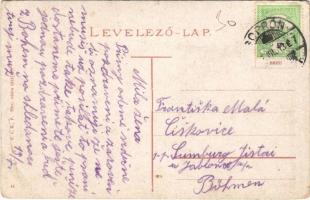 Pozsony, Pressburg, Bratislava; Stefánia út, Liebel Ernő üzlete, villamos / street, shop, tram (EK)