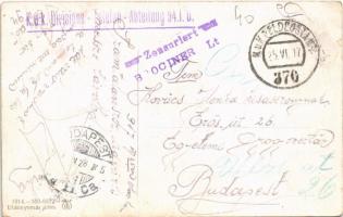 1917 Csáktornya, Cakovec; indóház, vasútállomás / railway station + "K.u.K. Divisions-Teklefon-...