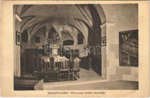 1916 Kistapolcsány, Topolcianky; Főhercegi kastély kápolnája, belső / castle chapel interior (fl)