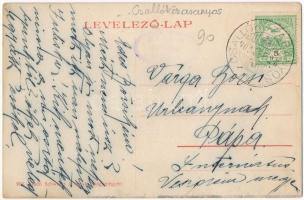 1909 Csallóközaranyos, Aranyos, Zlatná na Ostrove; Templom utca, Frankl József üzlete / church, stre...