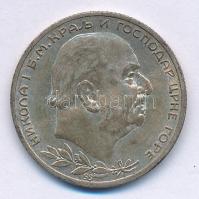 Montenegró 1914. 1P Ag "I. Miklós" T:2,2- patina  Montenegro 1914. 1 Perper Ag "Nicholas I" C:XF,VF patina Krause KM#14