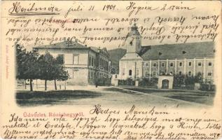 1901 Rózsahegy, Ruzomberok; főgimnázium. Kohn Adolf kiadása / grammar school (EK)