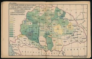 1917 Zsebatlasz naptárral és statisztikai adatokkal az 1918. évre, szerk.: Bátky Zsigmond, Magyar Fö...