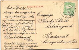 1911 Petrozsény, Petrosani; Janza telep, Weinberger Bernát üzlete, deszka és faraktár. W.L. Bp. 5391...