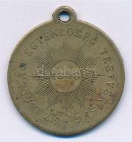 DN "Kossuth Lajos / Szabadság, Egyenlőség, Testvériség 1848" Cu emlékérem (30mm) T:2
